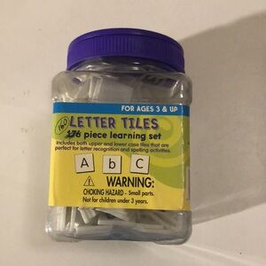 Toys | Letter Tiles 16piece Learning Set | Poshmark